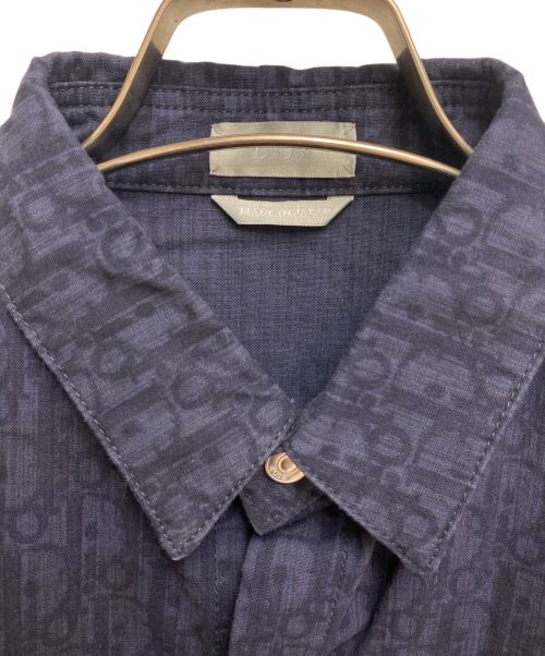 Dior（ディオール）Dior (ディオール) オブリーク ショートスリーブシャツ ネイビー サイズ:39の古着・服飾アイテム