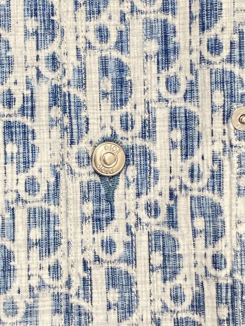 Dior（ディオール）Dior (ディオール) オブリークシャツ スカイブルー サイズ:44の古着・服飾アイテム