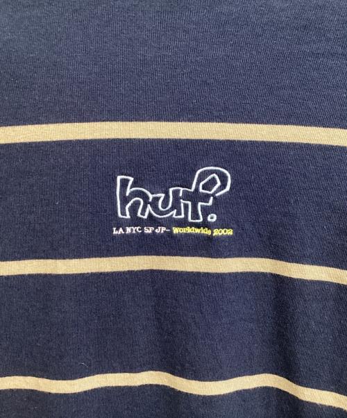 HUF（ハフ）HUF (ハフ) ロングスリーブカットソー ネイビー サイズ:Lの古着・服飾アイテム