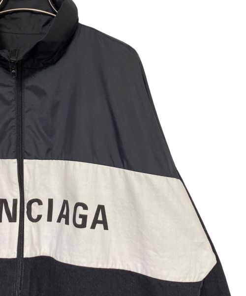 BALENCIAGA（バレンシアガ）BALENCIAGA (バレンシアガ) Oversized Printed Denim And Shell Jacket ブラック サイズ:36の古着・服飾アイテム