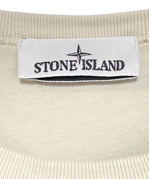STONE ISLAND（ストーンアイランド）STONE ISLAND (ストーンアイランド) クルーネックスウェット アイボリー サイズ:Lの古着・服飾アイテム