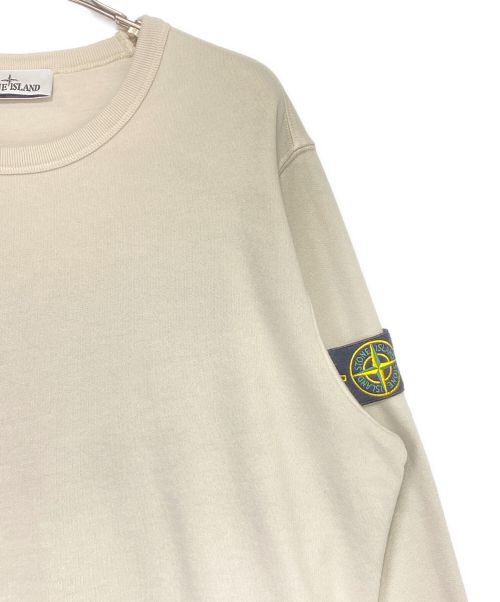 STONE ISLAND（ストーンアイランド）STONE ISLAND (ストーンアイランド) クルーネックスウェット アイボリー サイズ:Lの古着・服飾アイテム