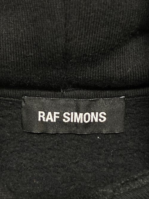 RAF SIMONS（ラフシモンズ）RAF SIMONS (ラフシモンズ) Burning Down Hoodie ブラック サイズ:Lの古着・服飾アイテム