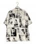 WACKO MARIA（ワコマリア）の古着「オープンカラーレーヨンシャツ」｜ホワイト×ブラック