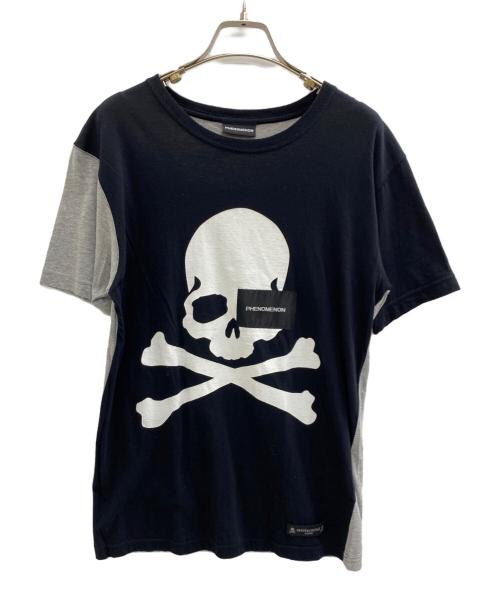 Mastermind JAPAN（マスターマインド ジャパン）Mastermind JAPAN (マスターマインド ジャパン) PHENOMENON (フェノメノン) Tシャツ ブラック×グレー サイズ:SIZE Mの古着・服飾アイテム