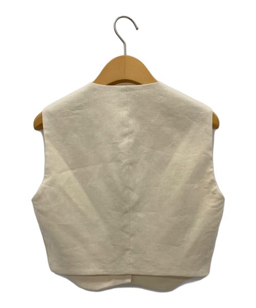 Sandro（サンドロ）Sandro (サンドロ) クロップド ベスト ベージュ サイズ:-の古着・服飾アイテム