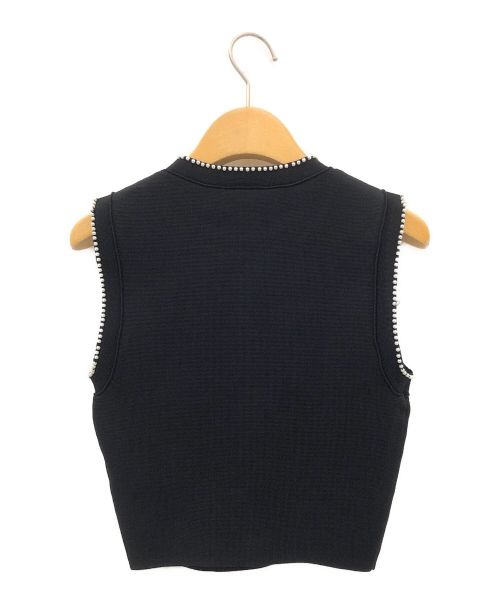 Sandro（サンドロ）Sandro (サンドロ) ニットベスト ブラック サイズ:-の古着・服飾アイテム
