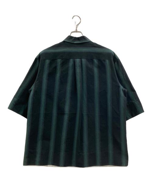 Calvin Klein（カルバンクライン）Calvin Klein (カルバンクライン) ストライプシャツ グリーン サイズ:Sの古着・服飾アイテム