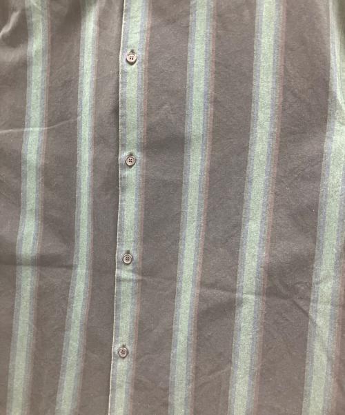 Calvin Klein（カルバンクライン）Calvin Klein (カルバンクライン) ストライプシャツ グリーン サイズ:Sの古着・服飾アイテム