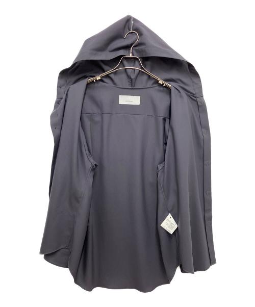 OVERCOAT（オーバーコート）OVERCOAT (オーバーコート) Hooded Wool Shirt black グレー サイズ:Mの古着・服飾アイテム