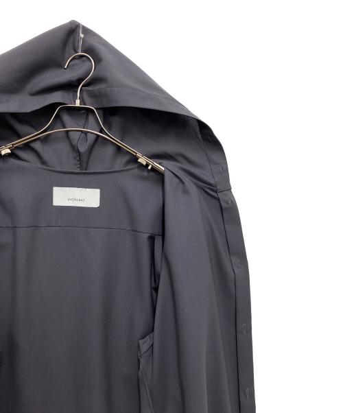 OVERCOAT（オーバーコート）OVERCOAT (オーバーコート) Hooded Wool Shirt black グレー サイズ:Mの古着・服飾アイテム