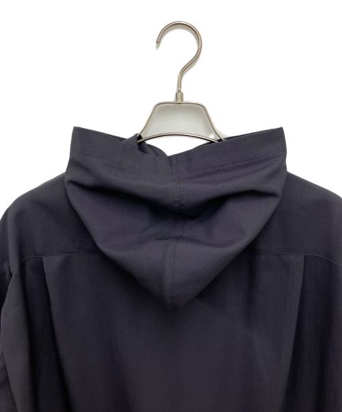 OVERCOAT（オーバーコート）OVERCOAT (オーバーコート) Hooded Wool Shirt black グレー サイズ:Mの古着・服飾アイテム