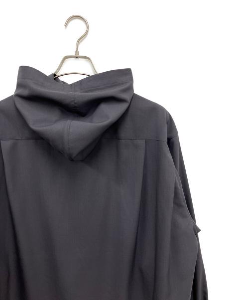 OVERCOAT（オーバーコート）OVERCOAT (オーバーコート) Hooded Wool Shirt black グレー サイズ:Mの古着・服飾アイテム