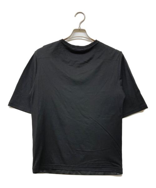 DIOR HOMME（ディオール オム）DIOR HOMME (ディオール オム) 14AW ポリスターコットン切替Tシャツ ブラック サイズ:XSの古着・服飾アイテム