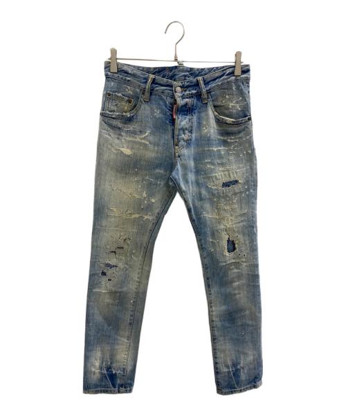 DSQUARED2（ディースクエアード）DSQUARED2 (ディースクエアード) SKATER JEAN インディゴ サイズ:42の古着・服飾アイテム