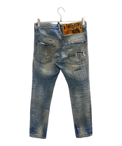 DSQUARED2（ディースクエアード）DSQUARED2 (ディースクエアード) SKATER JEAN インディゴ サイズ:42の古着・服飾アイテム