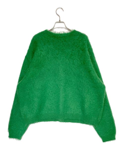 SAINT MICHAEL（セントマイケル）SAINT MICHAEL (セントマイケル) CARDIGAN/MOHAIR/GREEN グリーン サイズ:Lの古着・服飾アイテム