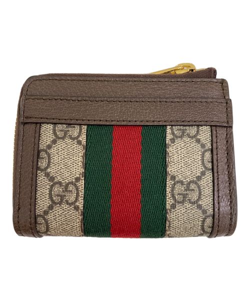 GUCCI（グッチ）GUCCI (グッチ) オフィディア ジップアラウンドウォレット ブラウンの古着・服飾アイテム