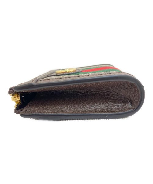 GUCCI（グッチ）GUCCI (グッチ) オフィディア ジップアラウンドウォレット ブラウンの古着・服飾アイテム