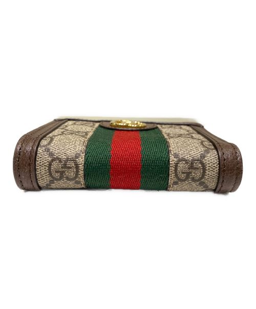 GUCCI（グッチ）GUCCI (グッチ) オフィディア ジップアラウンドウォレット ブラウンの古着・服飾アイテム