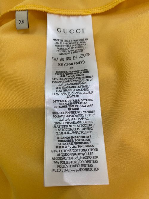 GUCCI（グッチ）GUCCI (グッチ) adidas (アディダス) GGチュールスカート イエロー サイズ:XS 未使用品の古着・服飾アイテム