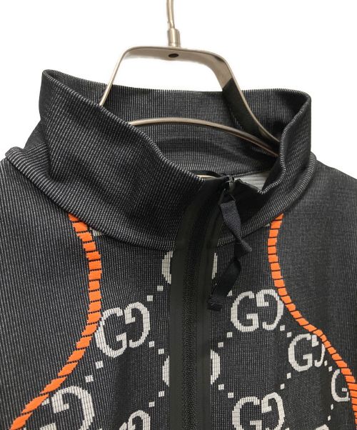 GUCCI（グッチ）GUCCI (グッチ) GG jersey jacquard cropped top ブラック サイズ:Mの古着・服飾アイテム