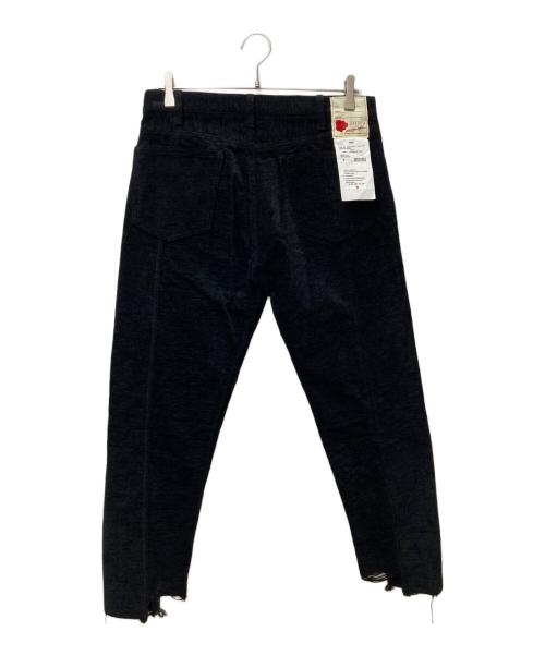 SEVESKIG（セヴシグ）SEVESKIG (セヴシグ) Chenille yarn Redman 5P Slacks　PT-SV-NSA-1001 ブラック サイズ:MEDIUMの古着・服飾アイテム