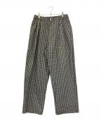 COOTIE PRODUCTIONSクーティープロダクツ）の古着「チェックパンツ」｜ベージュ