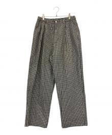 COOTIE PRODUCTIONS（クーティープロダクツ）の古着「チェックパンツ」｜ベージュ