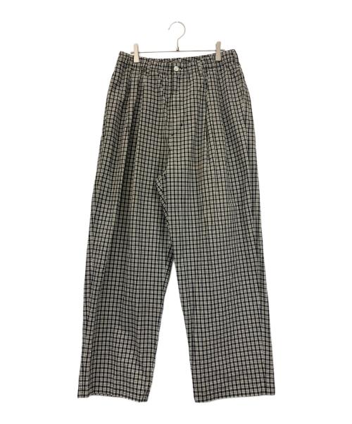 COOTIE PRODUCTIONS（クーティープロダクツ）COOTIE PRODUCTIONS (クーティープロダクツ) チェックパンツ ベージュ サイズ:MIDIUMの古着・服飾アイテム