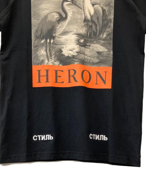 HERON PRESTON（ヘロンプレストン）HERON PRESTON (ヘロンプレストン) 半袖Tシャツ ブラック サイズ:XXSの古着・服飾アイテム