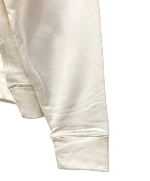 JIL SANDER（ジルサンダー）JIL SANDER (ジルサンダー) Front logo pullover hoodie（フロントロゴプルオーバーパーカー） アイボリー サイズ:XLの古着・服飾アイテム