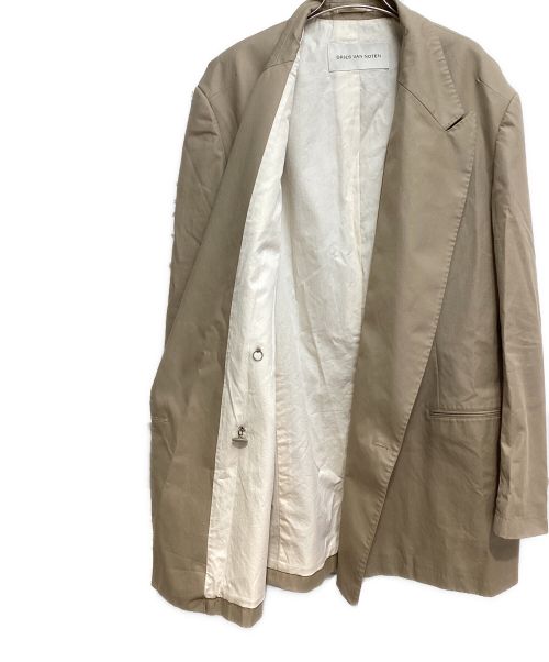 DRIES VAN NOTEN（ドリスヴァンノッテン）DRIES VAN NOTEN (ドリスヴァンノッテン) Oversized blazer（オーバーサイズブレザー） ベージュ サイズ:Mの古着・服飾アイテム