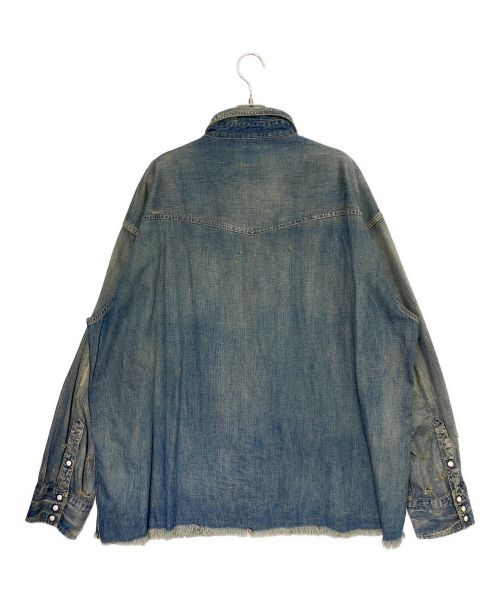SAINT MICHAEL（セントマイケル）SAINT MICHAEL (セントマイケル) DENIM SHIRT インディゴ サイズ:XLの古着・服飾アイテム