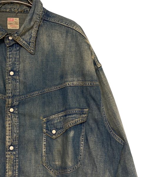 SAINT MICHAEL（セントマイケル）SAINT MICHAEL (セントマイケル) DENIM SHIRT インディゴ サイズ:XLの古着・服飾アイテム