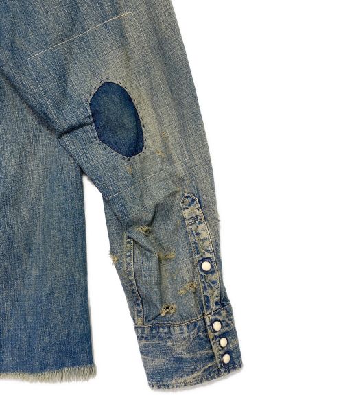 SAINT MICHAEL（セントマイケル）SAINT MICHAEL (セントマイケル) DENIM SHIRT インディゴ サイズ:XLの古着・服飾アイテム