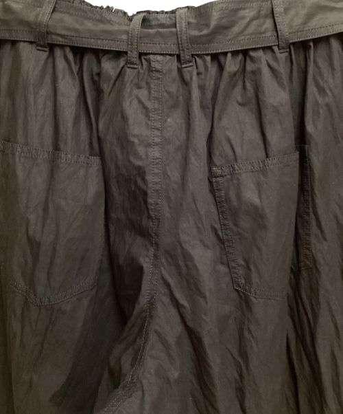 GROUND Y（グラウンドワイ）GROUND Y (グラウンドワイ) NY/C CROSS EXTRA WIDE FRONT SEAM PANTS（クロスエクストラワイドフロントシームパンツ） ブラック サイズ:3の古着・服飾アイテム