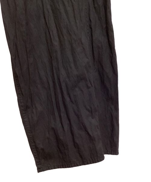 GROUND Y（グラウンドワイ）GROUND Y (グラウンドワイ) NY/C CROSS EXTRA WIDE FRONT SEAM PANTS（クロスエクストラワイドフロントシームパンツ） ブラック サイズ:3の古着・服飾アイテム