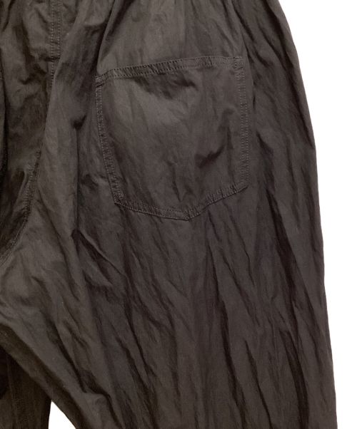 GROUND Y（グラウンドワイ）GROUND Y (グラウンドワイ) NY/C CROSS EXTRA WIDE FRONT SEAM PANTS（クロスエクストラワイドフロントシームパンツ） ブラック サイズ:3の古着・服飾アイテム
