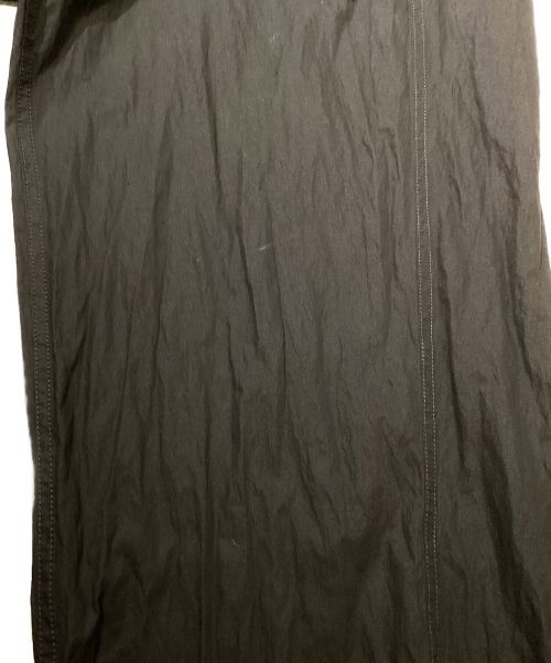 GROUND Y（グラウンドワイ）GROUND Y (グラウンドワイ) NY/C CROSS EXTRA WIDE FRONT SEAM PANTS（クロスエクストラワイドフロントシームパンツ） ブラック サイズ:3の古着・服飾アイテム