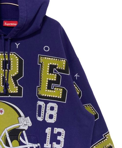 SUPREME（シュプリーム）SUPREME (シュプリーム) Champions Studded Hooded パープル サイズ:Lの古着・服飾アイテム