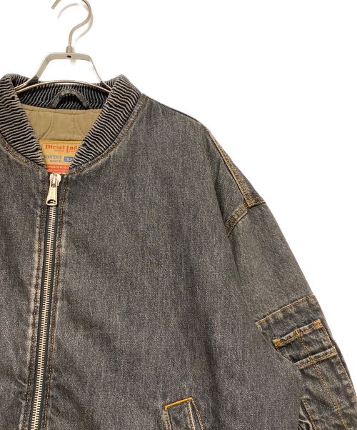 DIESEL（ディーゼル）DIESEL (ディーゼル) D-WELTIK デニムMA-1 グレー サイズ:Lの古着・服飾アイテム