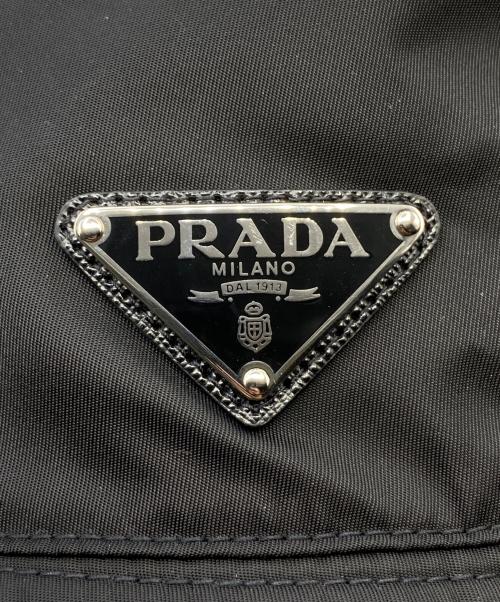 PRADA（プラダ）PRADA (プラダ) ReNylon 三角ロゴ バケットハット ブラック サイズ:L（59cm）の古着・服飾アイテム
