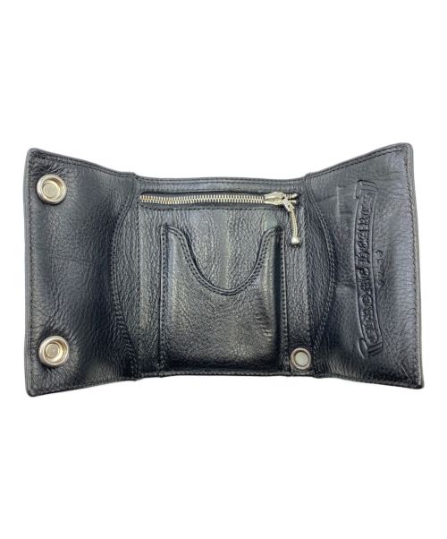 CHROME HEARTS（クロムハーツ）CHROME HEARTS (クロムハーツ) 3 FOLD WALLET ブラック サイズ:-の古着・服飾アイテム