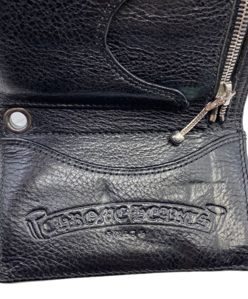 CHROME HEARTS（クロムハーツ）CHROME HEARTS (クロムハーツ) 3 FOLD WALLET ブラック サイズ:-の古着・服飾アイテム