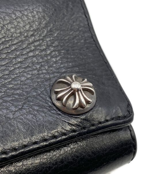 CHROME HEARTS（クロムハーツ）CHROME HEARTS (クロムハーツ) 3 FOLD WALLET ブラック サイズ:-の古着・服飾アイテム