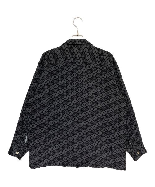 BUDSPOOL（バッズプール）BUDSPOOL (バッズプール) Gakkin (ガッキン) 花罰家紋 L/Sシャツ ブラック サイズ:Mの古着・服飾アイテム