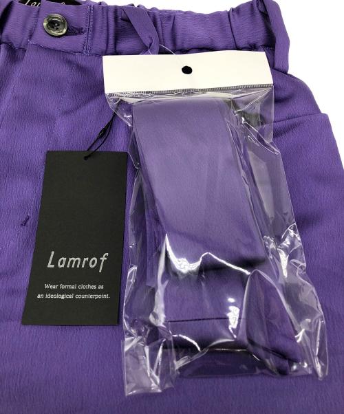 Lamrof（ラムロフ）Lamrof (ラムロフ) SYLVESTER PANTS LM パープル サイズ:1の古着・服飾アイテム