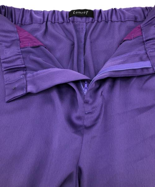 Lamrof（ラムロフ）Lamrof (ラムロフ) SYLVESTER PANTS LM パープル サイズ:1の古着・服飾アイテム