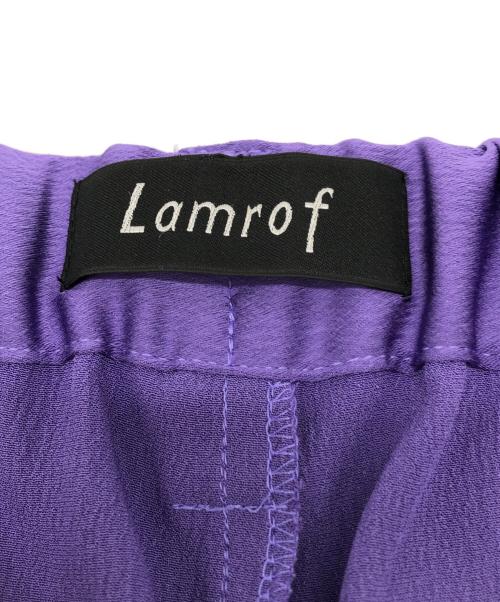 Lamrof（ラムロフ）Lamrof (ラムロフ) SYLVESTER PANTS LM パープル サイズ:1の古着・服飾アイテム